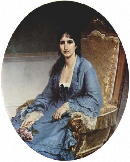 Francesco Hayez Portrait of Antonietta Negroni Prati Morosini, Oval Germany oil painting art
